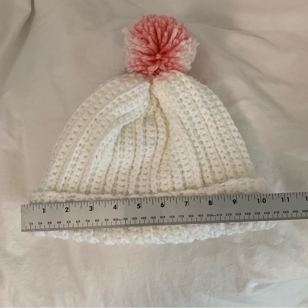 Handmade Crochet Beanie Hat - Picture 2 of 3